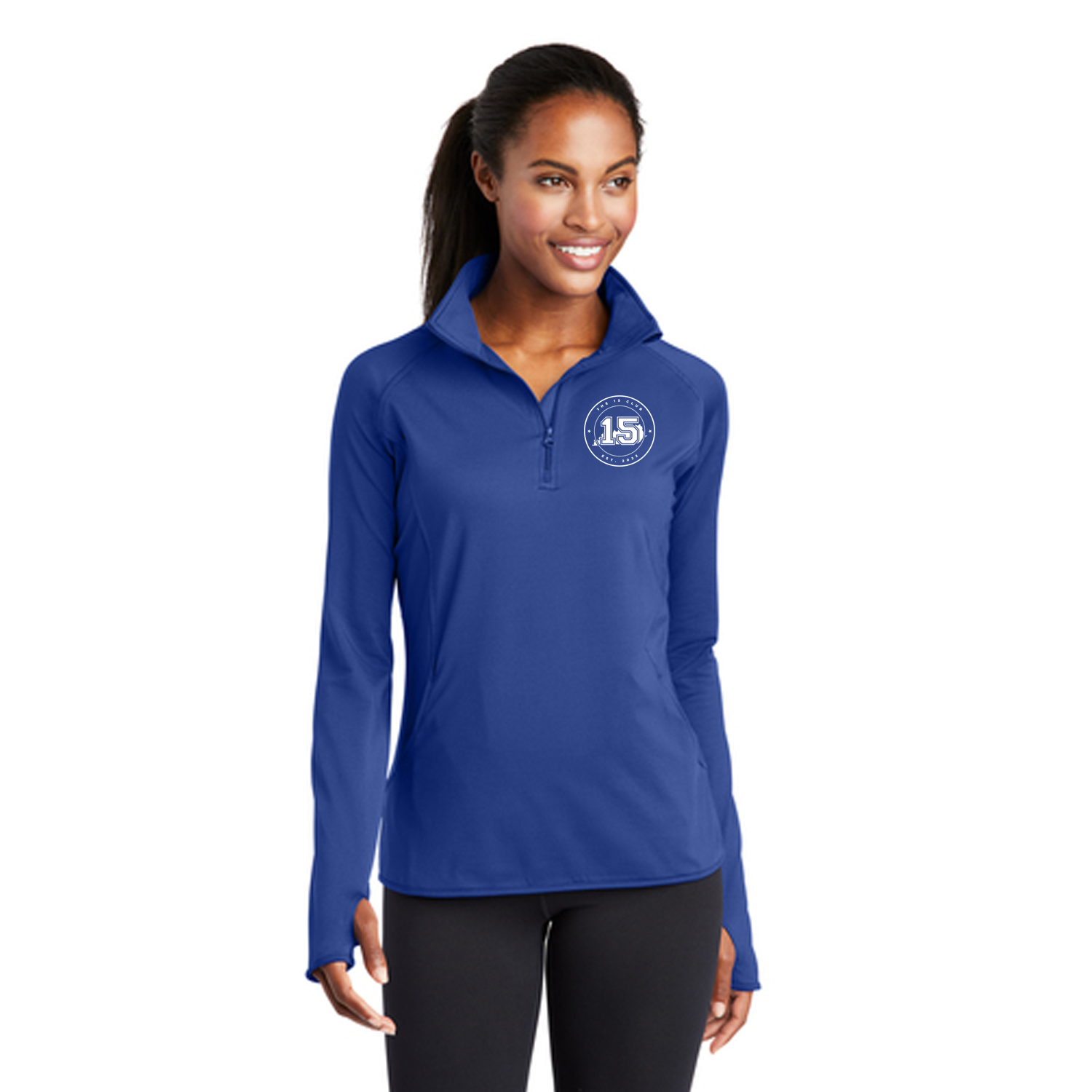The 15 Club Ladies Sport-Wick Stretch 1/2-Zip Pullover